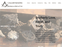 Tablet Screenshot of calgarymasons.com